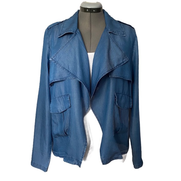 Tencel jacket with soft lapels & Pockets L - Picture 5 of 12